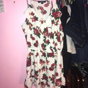 Rue 21 white rose romper